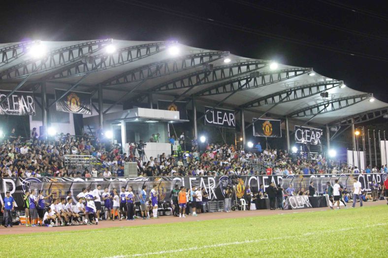 The University of Makati Stadium was sold out. Fans lined up hours before the match. THE CLEAR DREAM MATCH was held at the University of Makati Stadium last June 7, 2014. Photo by Jude Bautista